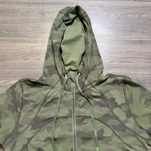Lululemon Women's Hooded Define Jacket *Nulu - Green Camo - Picture 3 of 9